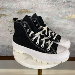 Converse Chuck Taylor All Star Lugged Shoes Womens Size 6 Black High Top